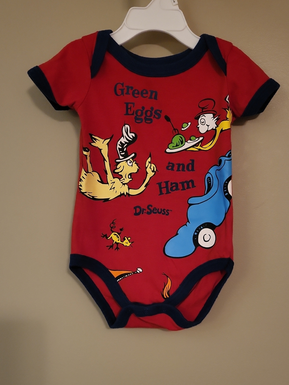 Dr. Seuss Green Eggs and Ham onesie/bodysuit